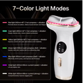 GlowLift Pro™ 7-Color LED Face and Neck Beauty Massager - 7 LED light modes with microcurrent and sonic vibration therapy